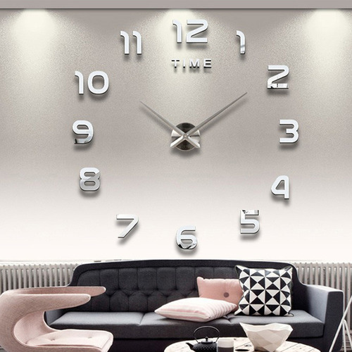 Zheyang Reloj De Pared Grande Con Números 3d, Silencioso,