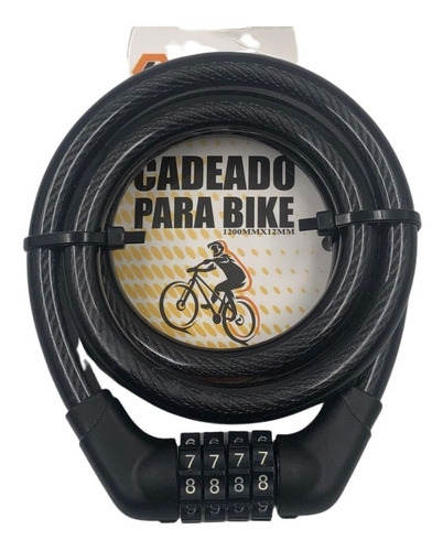Cadeado Para Moto Bike Barco Portão Aço Grosso Com Segredo