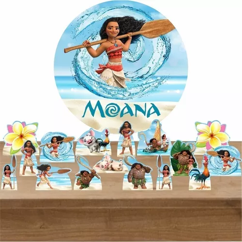 Moana Adulta Com Painel Redondo Álbum I – Dilce Festas