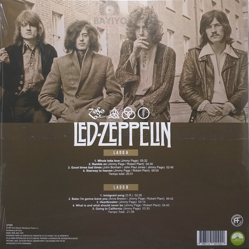 Imagen 3 de 4 de Vinilo Lp Led Zeppelin - Greatest Hits 2022 Nuevo
