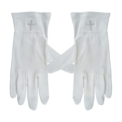 Guantes De Algodón Blanco Iglesia Adoración Y Eventos...