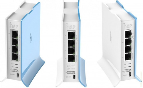 Imagen 5 de 5 de Access point interior MikroTik RouterBOARD hAP lite RB941-2nD-TC azul y blanco 5V