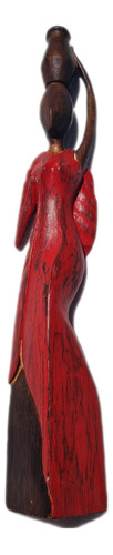 Estatua Africana 60 Cm. Mujer. Original. Artesanal.