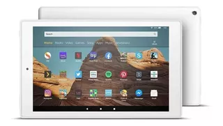Tablet Amazon Fire HD 10 2019 KFMAWI 10.1" 64GB white e 2GB de memória RAM