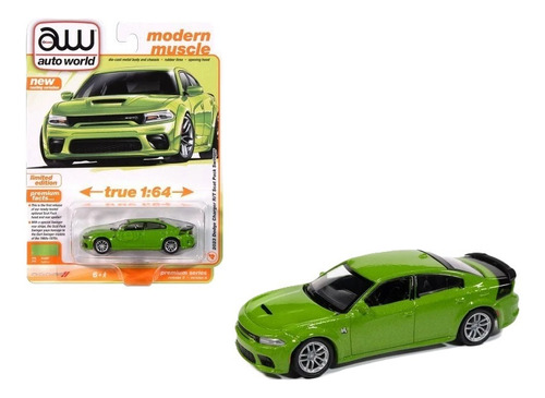 Auto World Modern Muscle 2023 Dodge Charger R / T Scat Pack Color Verde Lima
