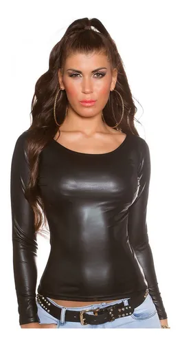 Blusas de vinipiel hotsell