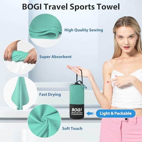 Toalla Deportiva De Viaje De Microfibra Bogi - Toalla De Via
