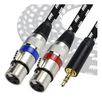 Comprar Cable Dual Xlr Hembra 3.5mm 1\u002F8 Estéreo, Cable Divisor...