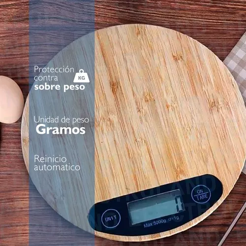 Balanza Peso Digital Cocina 5kg Incluye 2pilas