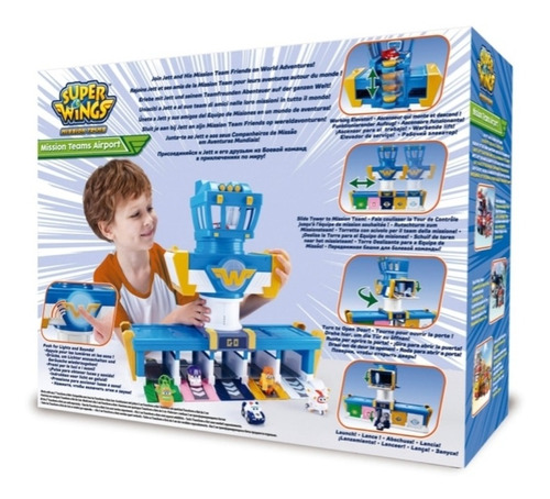 Super Wings Mission Teams Airport Coleccion Aviones Robot