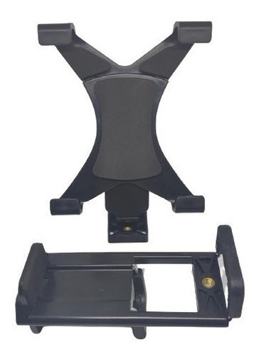 Holder Cabeza Giratoria Negra Tablet Celular Kit Set X2 