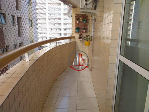Apartamento Com 1 Dormitório À Venda, 57 M² Por R$ 215.000,00 - Vila Guilhermina - Praia Grande/sp - Ap1848