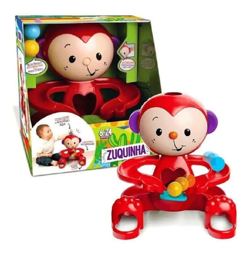 Boneco Didatico Infantil Zuquinha  Escorrega Bolinhas Elka