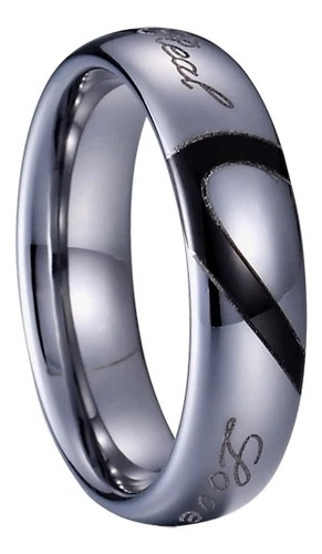 Anillos Argolla Pareja Matrimonio Ilusion Tungsteno Amor