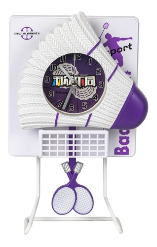 Reloj Despertador Inalámbrico Badmington Morado