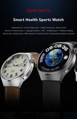 Smartwatch Watch 4 Para Hombre O Mujer Plata