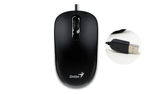 Mouse Genius Dx-110 Conexion Ps2 1000 Dpi Optico Cableado Color Negro