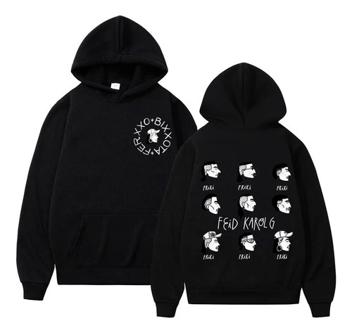 Lhy Sudaderas Con Capucha Con Estampado Ferxxo Del Rapero Fe