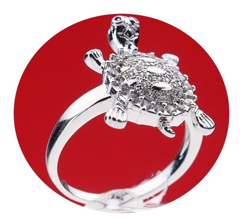 Anillo Tortuga Brillante Piedras Preciosas Pareja Regalo | Meses sin intereses Anillo Tortuga Brillante Piedras Preciosas Pareja Regalo | Meses sin intereses