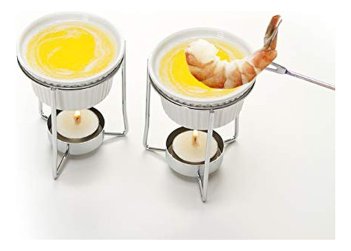 Prepworks By Progressive Ceramic Butter Warmer Fondue Set