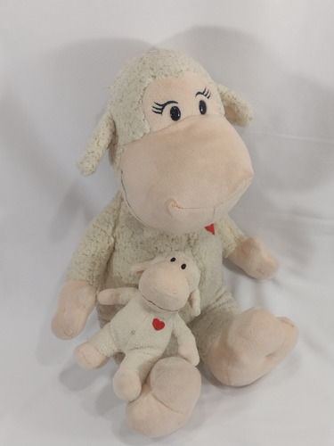 Pelúcia Nestlé Coleção Mãe E Filho Ovelha Carneiro 45cm (Usado)