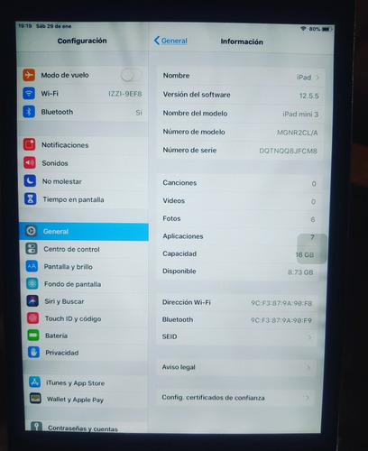 Mini iPad 3 (Usado)