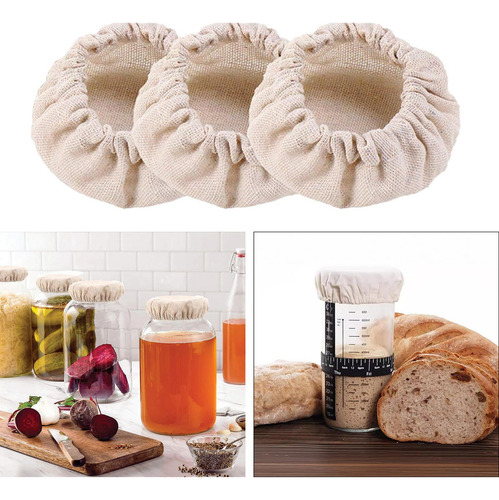 3 Piezas De Cubierta De Tela, Cubierta De Lino Para