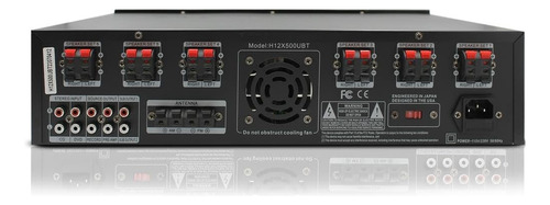 Amplificador De Audio Technical Pro Negro 6000 W, 6 Canales