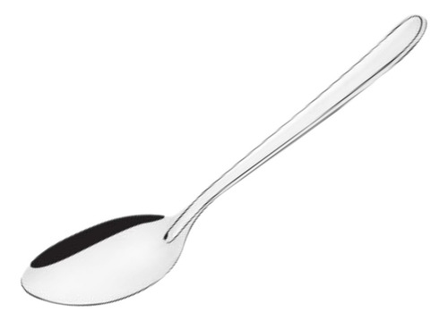 Kit 12 Colher Chá + 12 Colher Sobremesa + 12 Colher Mesa Aço Inox