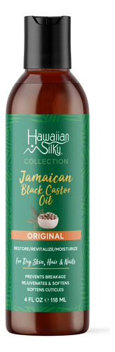 Hawaiian Silky Aceite De Ricino Negro Jamaicano Para El Cabe