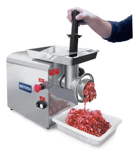 Picador Moedor De Carnes Boca 8 Inox Pcl8 Metvisa