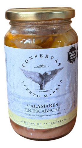 Calamares En Escabeche - Conservas Puerto Madryn X360gr