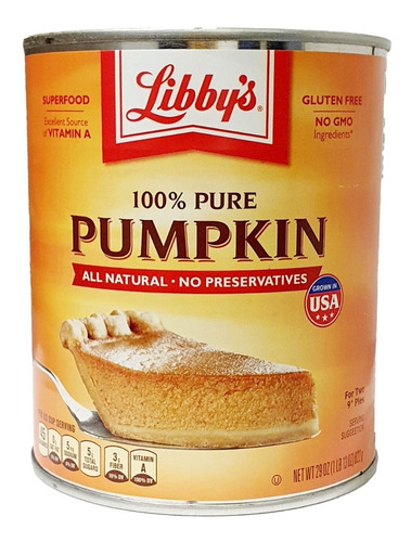 Libby's Pumpkin Pure De Calabaza 822 Gr Importado