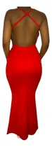 Comprar Vestido Largo Corte Sirena Escote Buche Espalda Descubierta