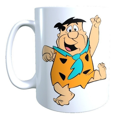 Tazon Diseño Pedro Picapiedra Los Picapiedras Retro Animado
