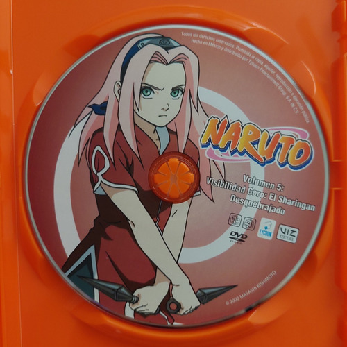 Naruto Dvd Original- Volumen 4 Y 5 (Usado)