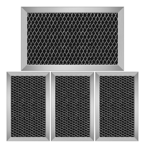 4 Filtros De Carbón De Microondas De Repuesto Para Ge Jx81c 