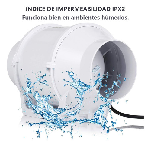 Potente Extractor De Aire Silencioso De 6 Pulgadas
