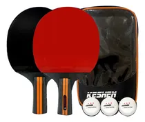 Comprar Juego De 2 Raquetas De Ping Pong Con 3 Pelotas Y Estuche