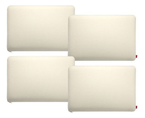 Set 4 Almohadas Memory Max Basic Americana 42 X 62 Cm -rosen
