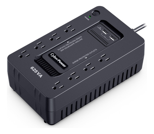 Cyberpower Ups St625u 625va Entrada 96 - 140v Salida 120v Negro