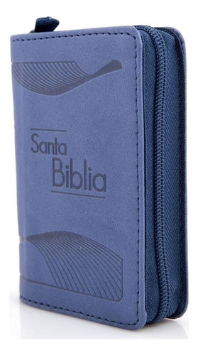 Biblia Rv 1960 Mini Bolsillo Imitación Piel - Azul ®