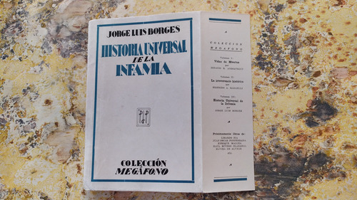 J. L. Borges: Historia Universal Infamia. Tor, 1935. 1.ª Ed. (Usado)