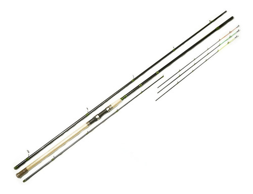 Caña De Pescar Pejerrey Fivestar Elite Feeder Negro - 4.5m X 290g - Acción Rápida Con Resistencia De 20 - 100 Gramos Para Señuelo De 100g