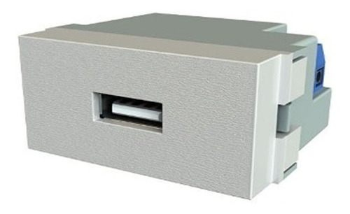 Modulo Usb Simple 1a Jeluz Platinum Blanco Electro Oeste