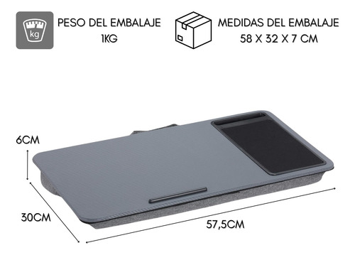 Soporte Base Mesa Notebook Tablet Cama Portatil Acolchado