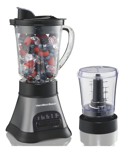 Licuadora Procesador Alimentos 2 En 1 Hamilton Beach 58164 Color Negro