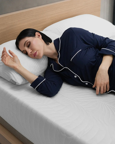Colchon Individual Memory Foam Smart Bamboo Hybrid Premium Color Blanco
