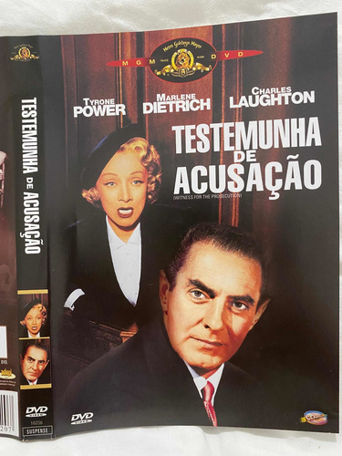 Dvd Filme Testemunha De Acusação 1957 Tyrone Power Marlene D (Usado)