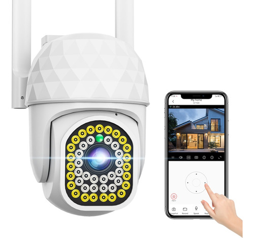 Cámara De Seguridad Wifi Exterior 1080p Con Led Iluminación